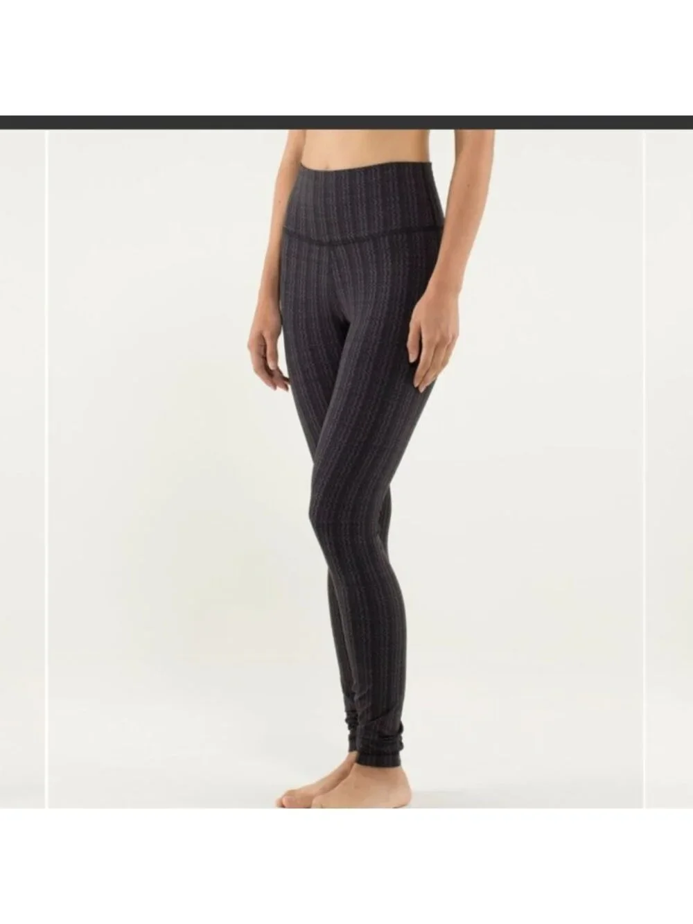 Lululemon Wunder Under Pant *High/Low Ziggy Wee September Black / Black